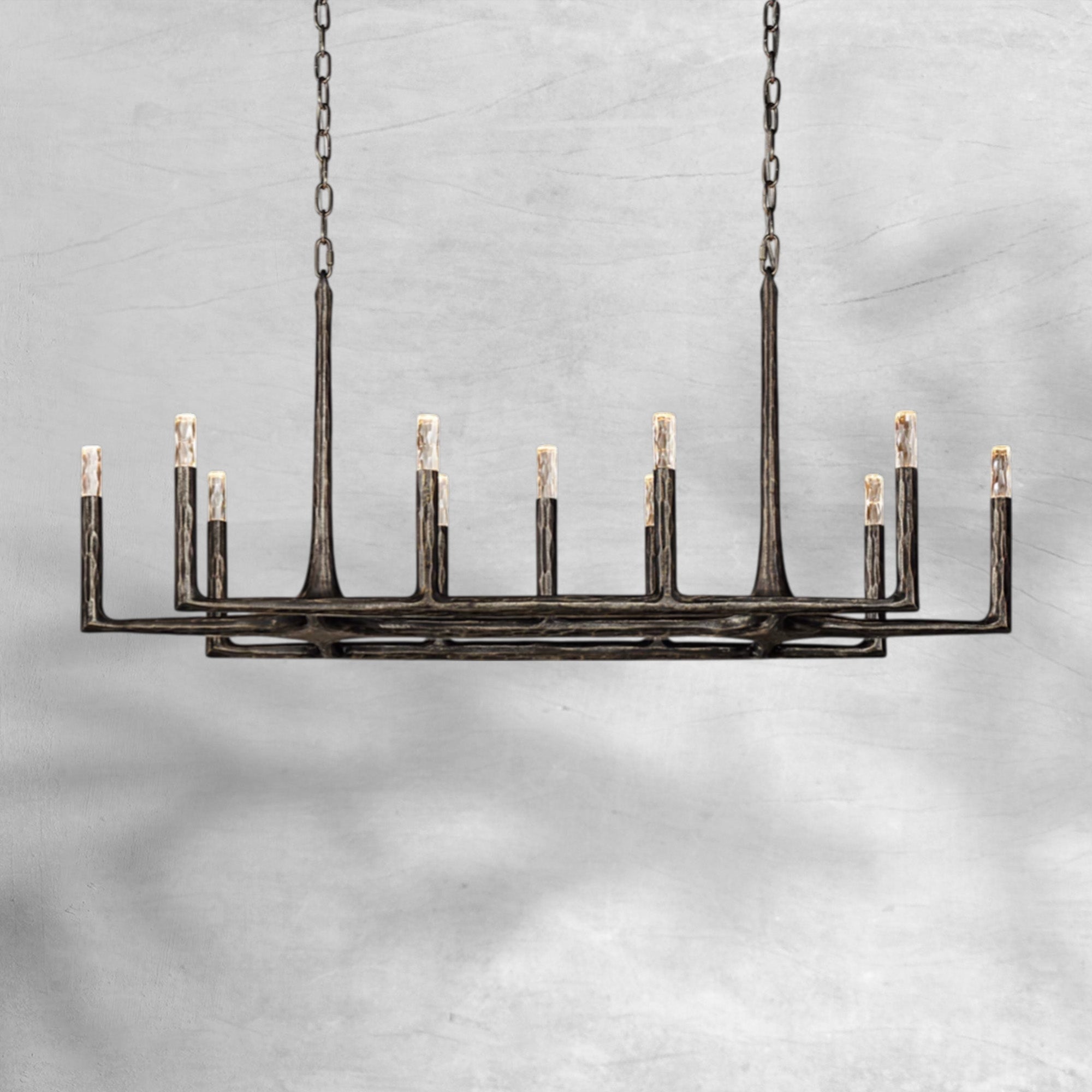 Thalen Forged Linear Chandelier 54" 72" 96"