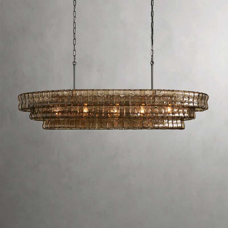 Denise Ghiaccio Oval Chandelier