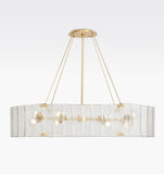 Willamette Glass Linear Chandelier 48''