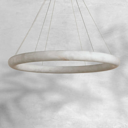 Halima Halo Alabaster Chandelier