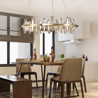 Mira Ring Crystal Chandelier