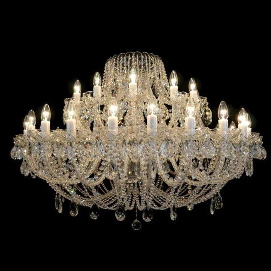 Classical Classe 36 Light Crystal Glass Chandelier