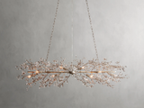 Fiore Crystal Flowers Creative Linear Chandelier 43", 51", 68"