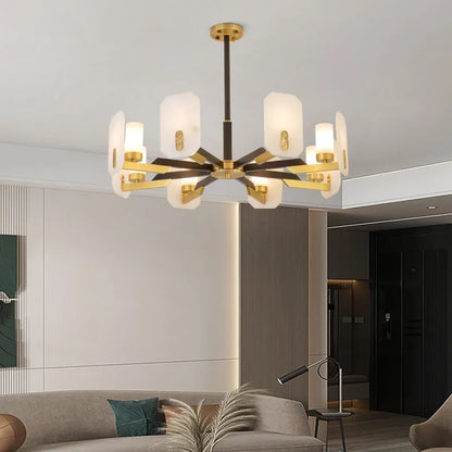 LiLy Marble Round Chandelier