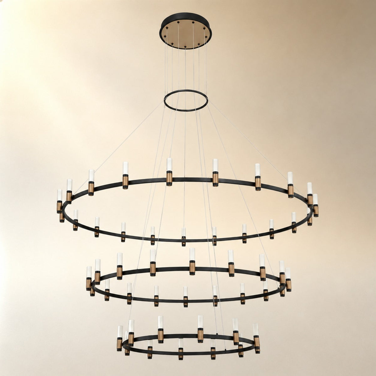 3-Tier Round LED Chandelier