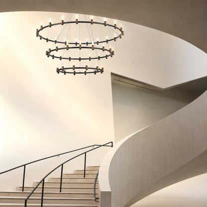 3-Tier Round LED Chandelier