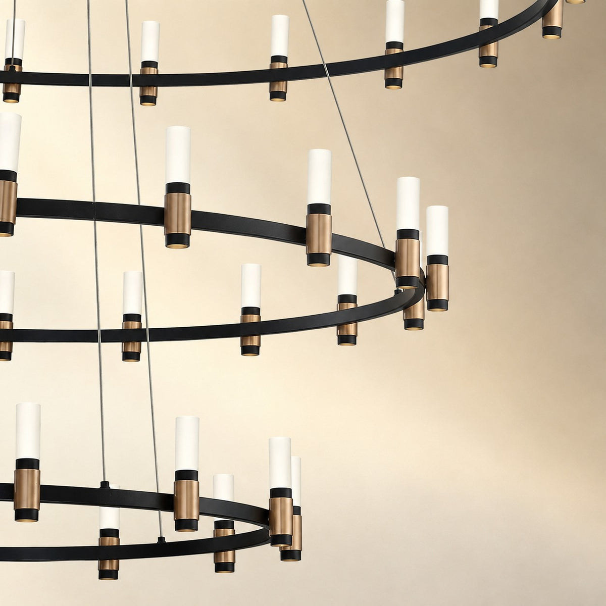 3-Tier Round LED Chandelier