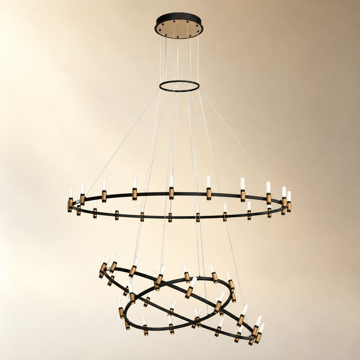 3-Tier Round LED Chandelier