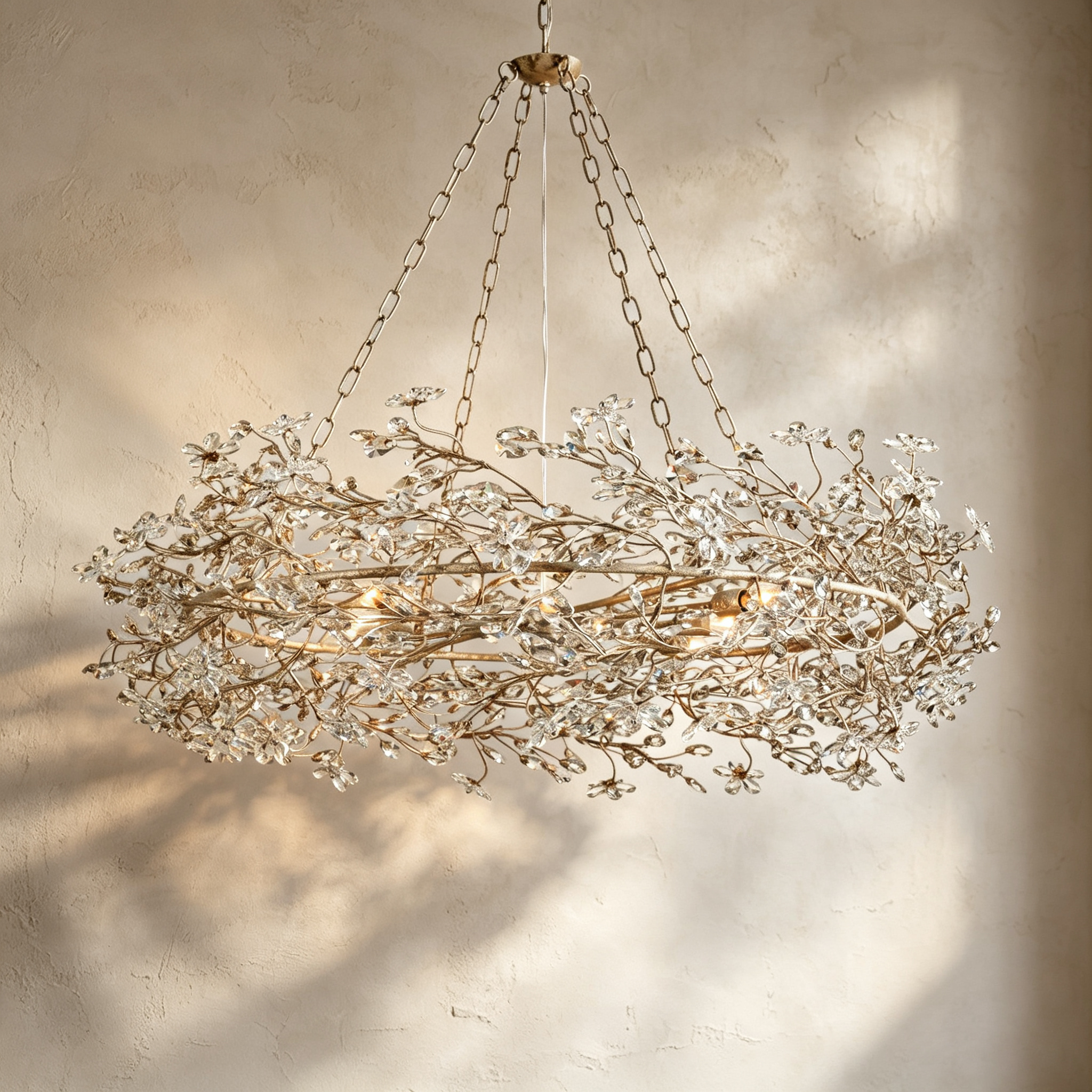 Fiore Crown Chandelier 39" 48" 60"