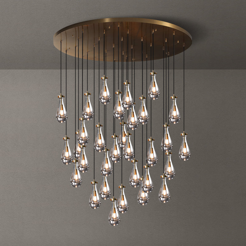 Seaward Raindrop Modern Exquisite Glass round chandelier 18"/36"/47"/60"