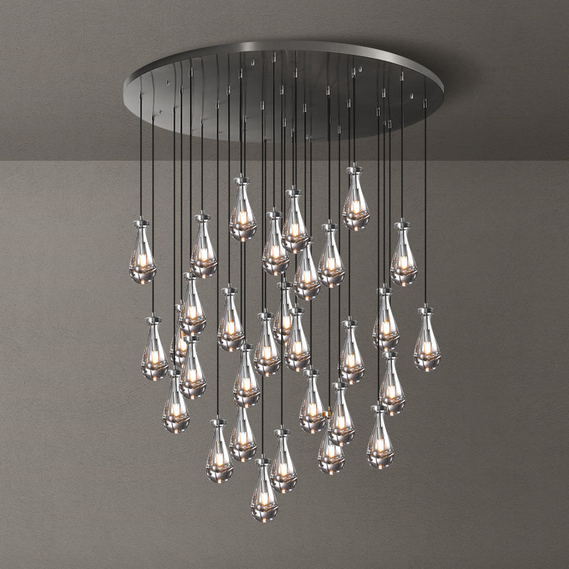 Seaward Raindrop Modern Exquisite Glass round chandelier 18"/36"/47"/60"