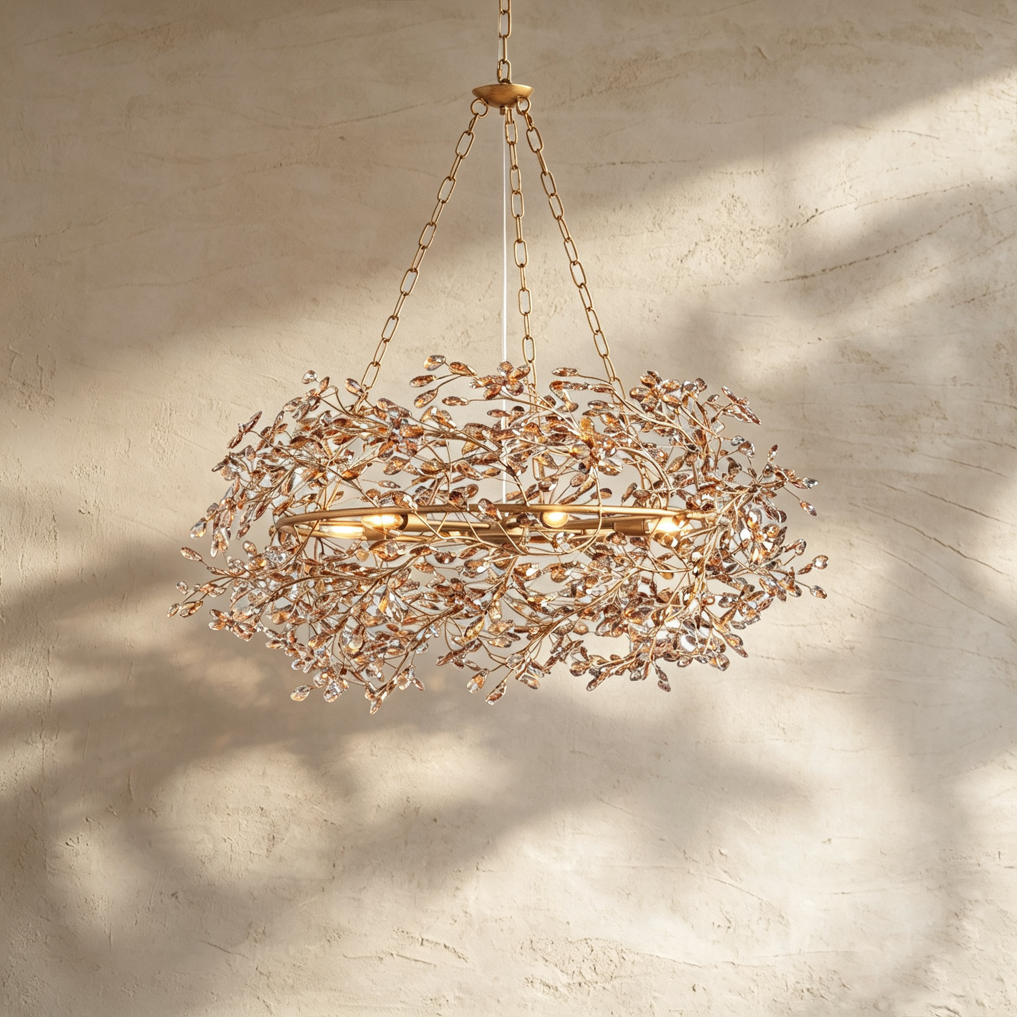 Fiore Crown Chandelier 39" 48" 60"