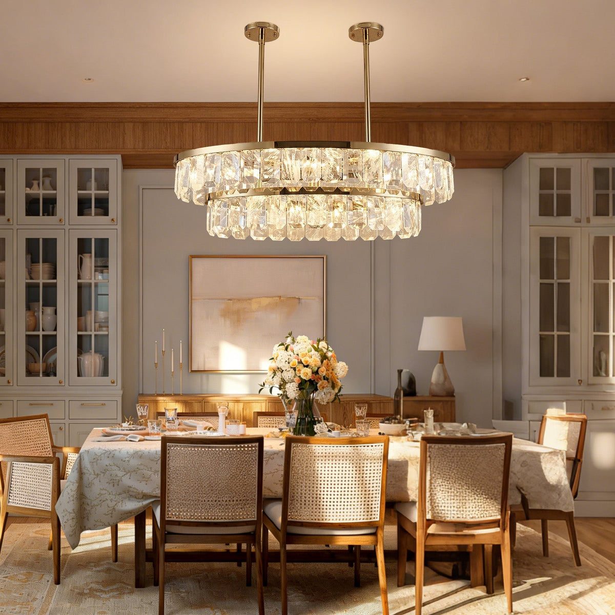 Fenis Linear Crystal Chandelier
