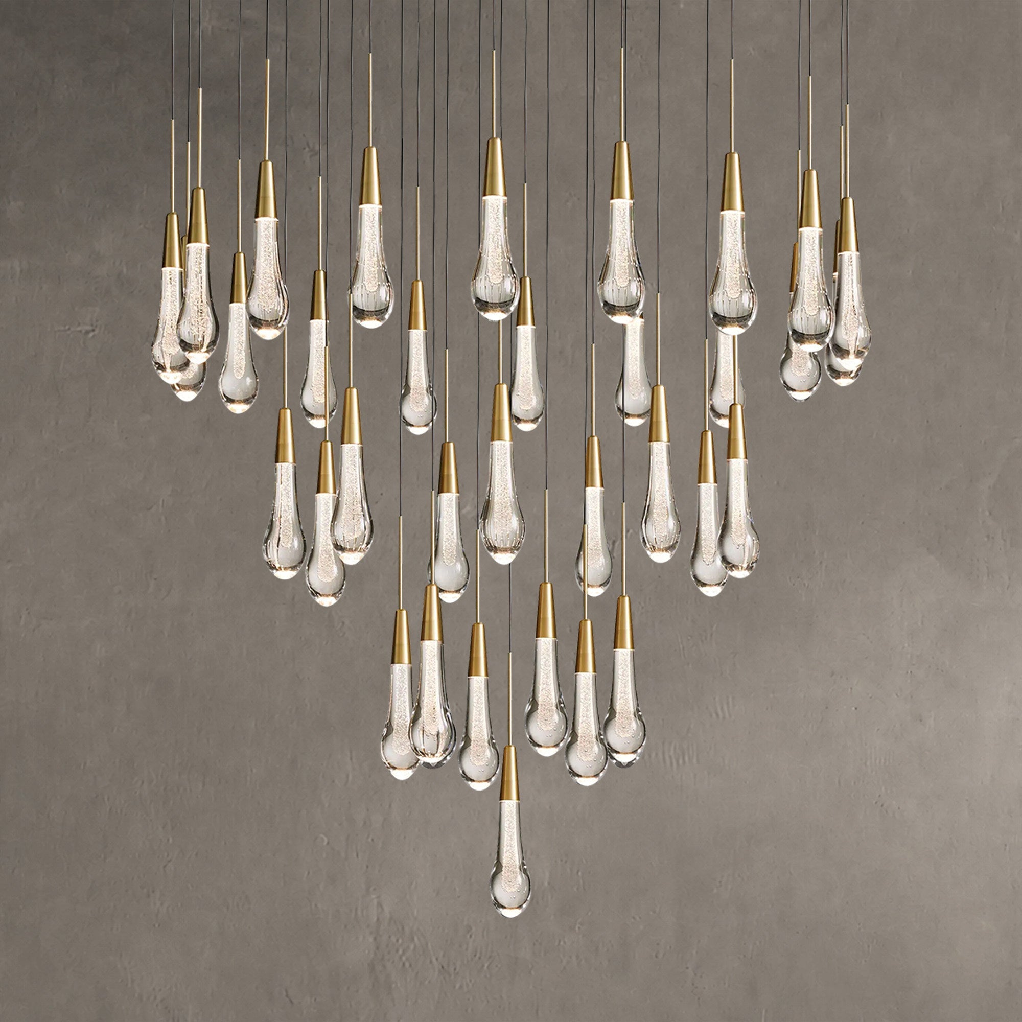 Soltaire Round Chandelier 17" 24" 36“ 58“