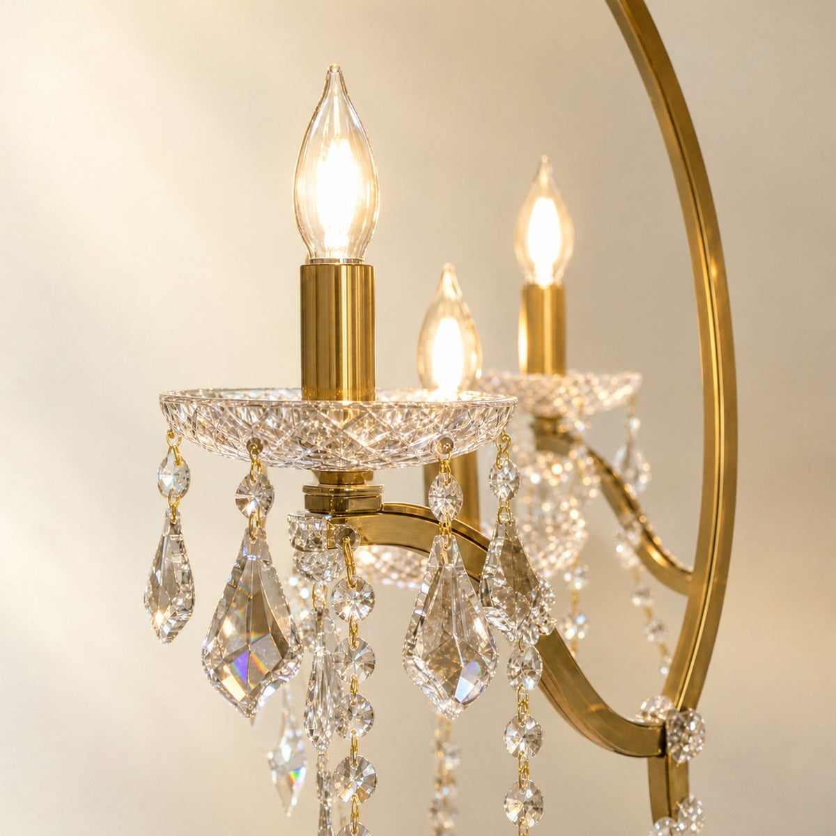 37.4" 24-Light Maria Theresa Crystal Chandelier - Gold