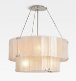 Willamette Glass Round Chandelier 2-Tier 32''