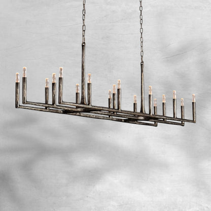 Thalen Forged Linear Chandelier 54" 72" 96"