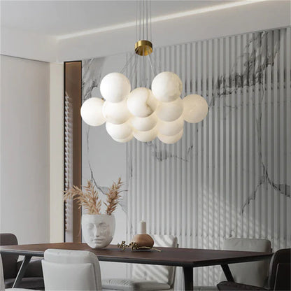 Mancy Modern Creative Alabaster  ball chandelier