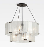 Willamette Glass Round Chandelier 2-Tier 32''