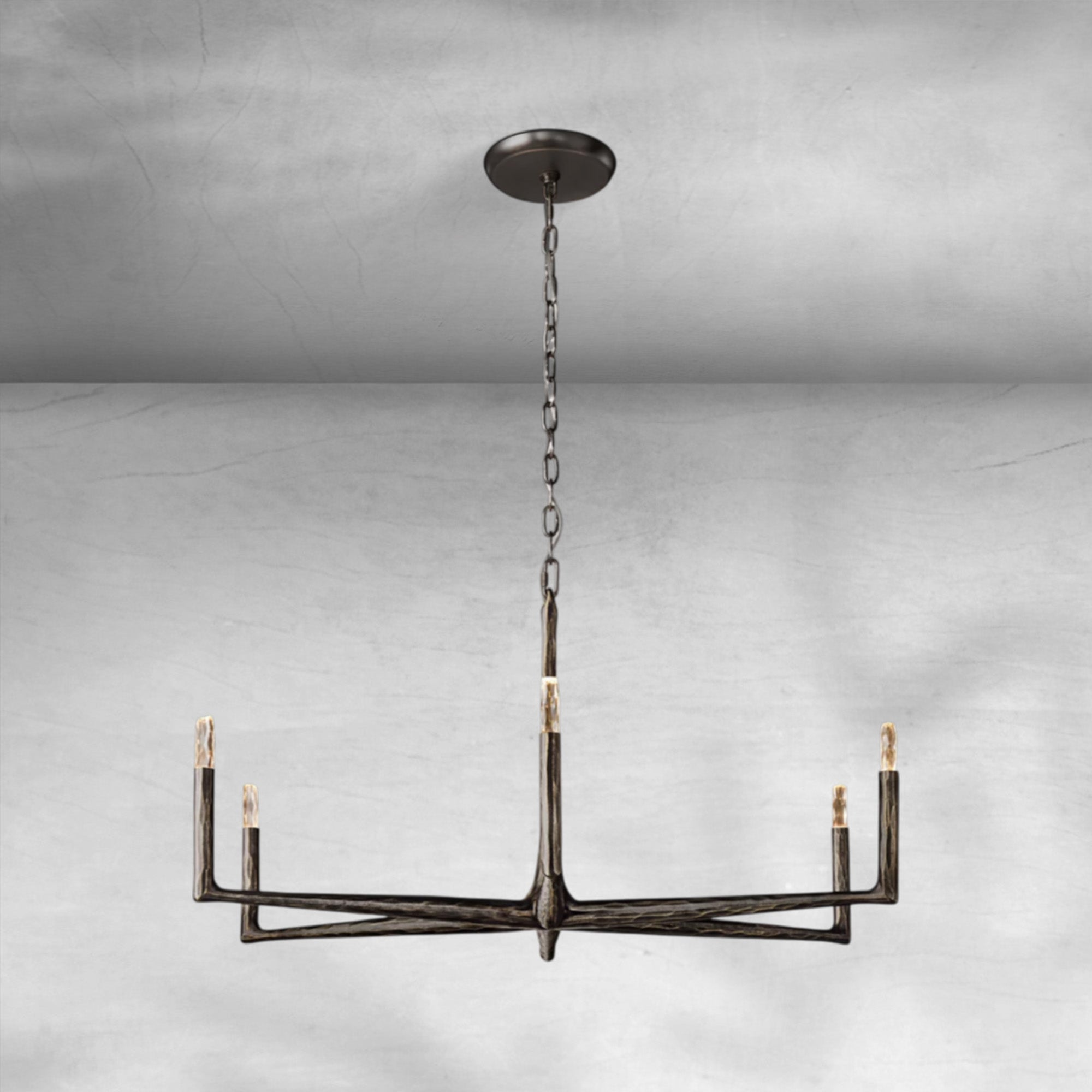 Thalen Forged Round Chandelier 36" 48” 60” 72”