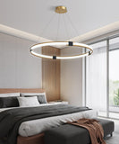 Gold Round Ring Chandelier