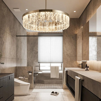 Fenis Linear Crystal Chandelier
