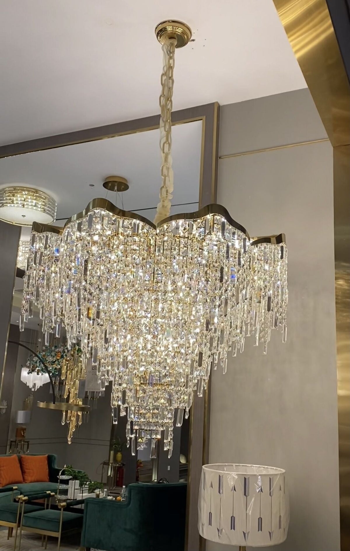 Crystal Tassel Chandelier Set For Living Room/Dining Room/Bedroom