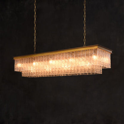 Bark Rectangular Pendant