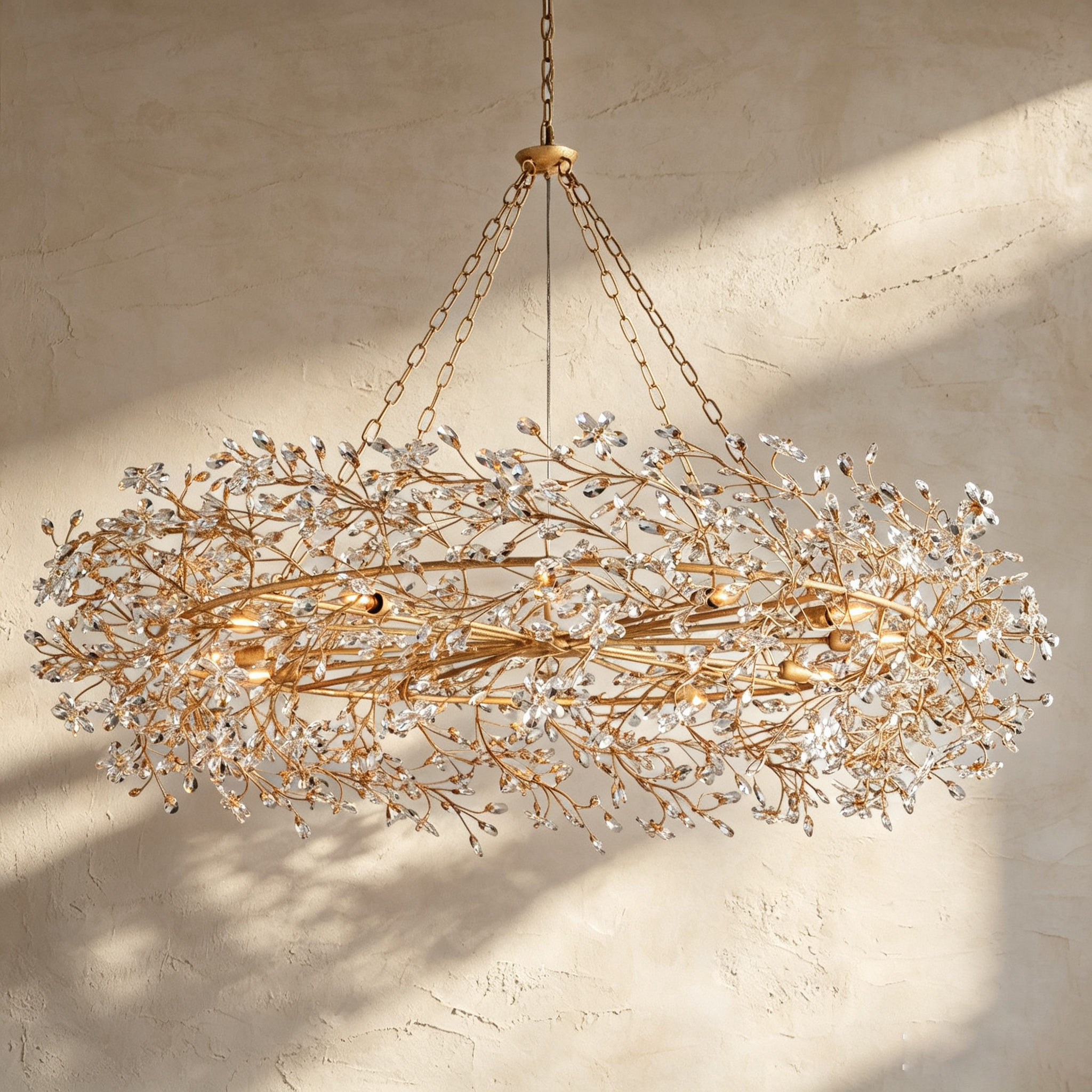 Fiore Crown Chandelier 39" 48" 60"