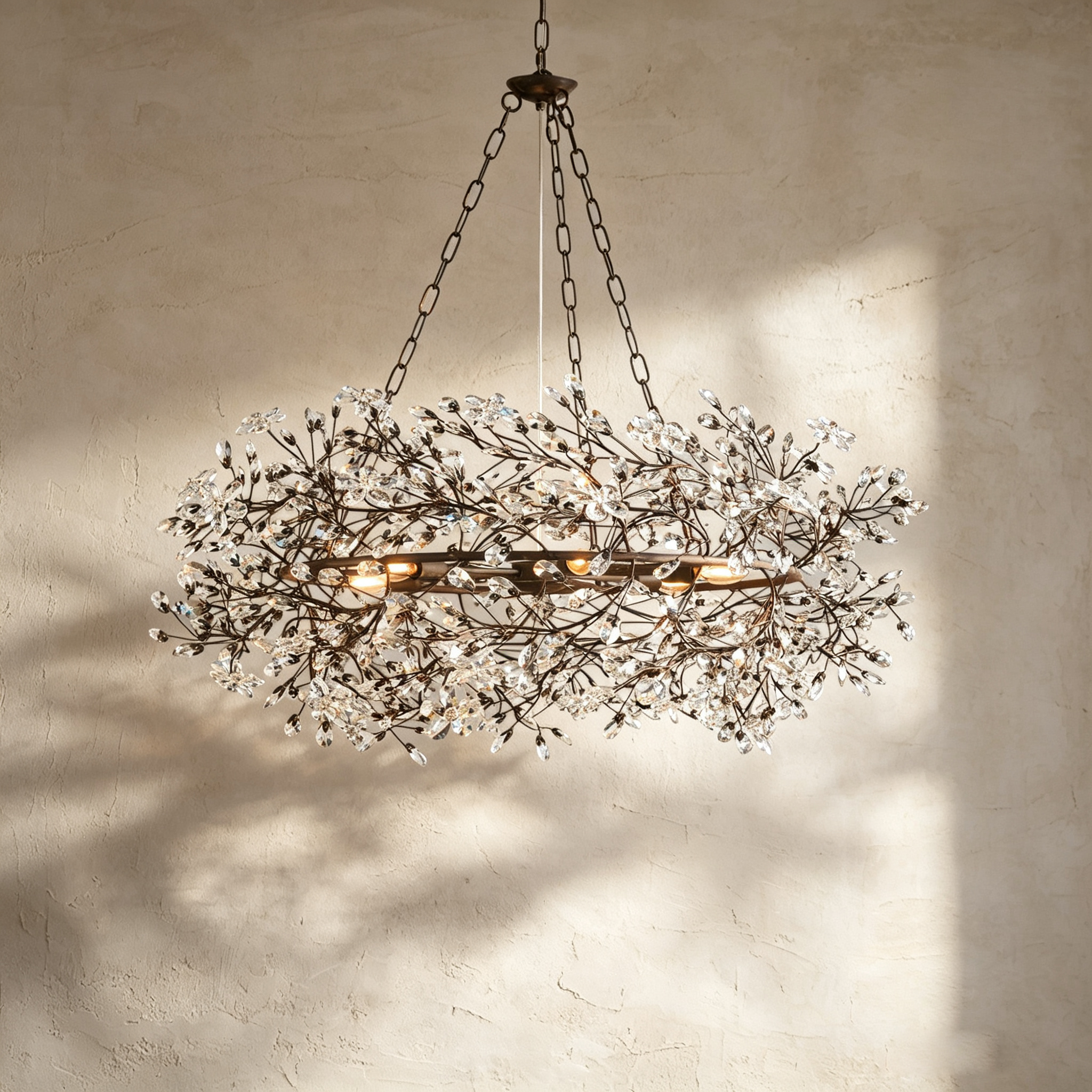 Fiore Crown Chandelier 39" 48" 60"