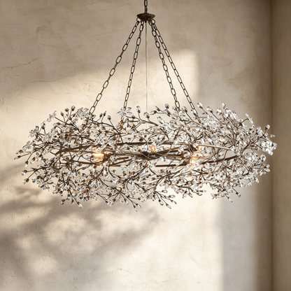 Fiore Crown Chandelier 39" 48" 60"