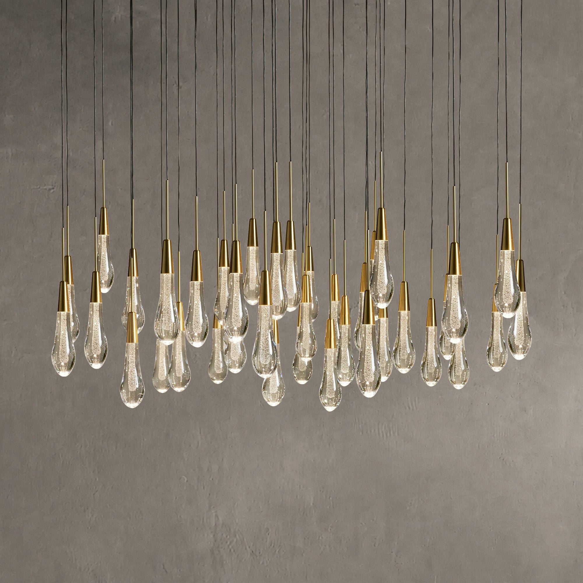 Soltaire Round Chandelier 17" 24" 36“ 58“