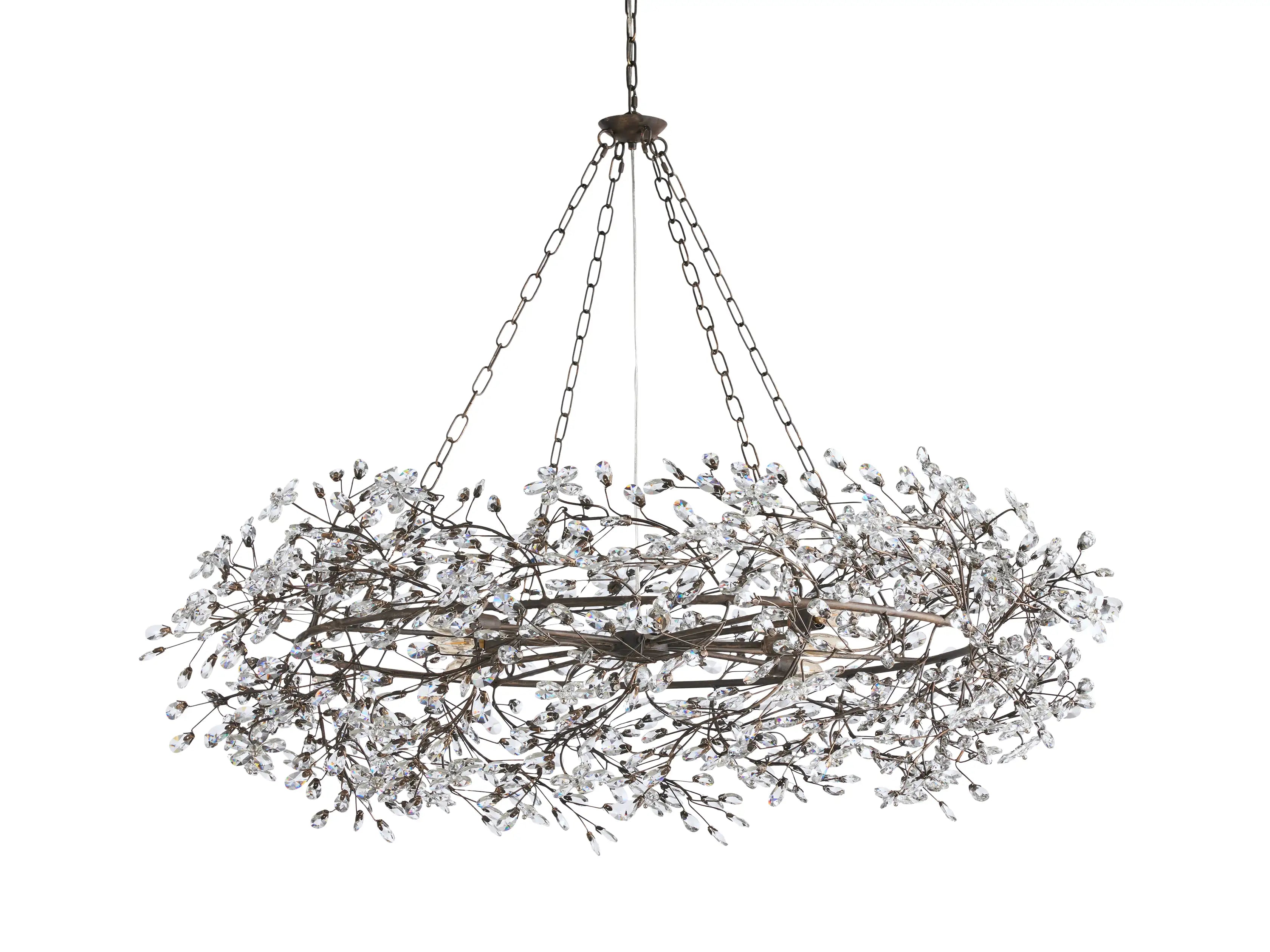 Fiore Crown Chandelier 39" 48" 60"