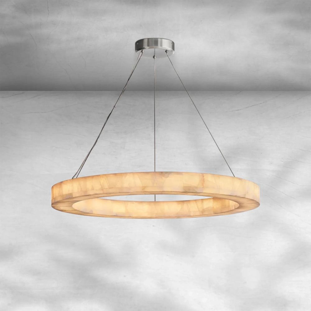 Riora Calcite Round Chandelier 31"40"60"