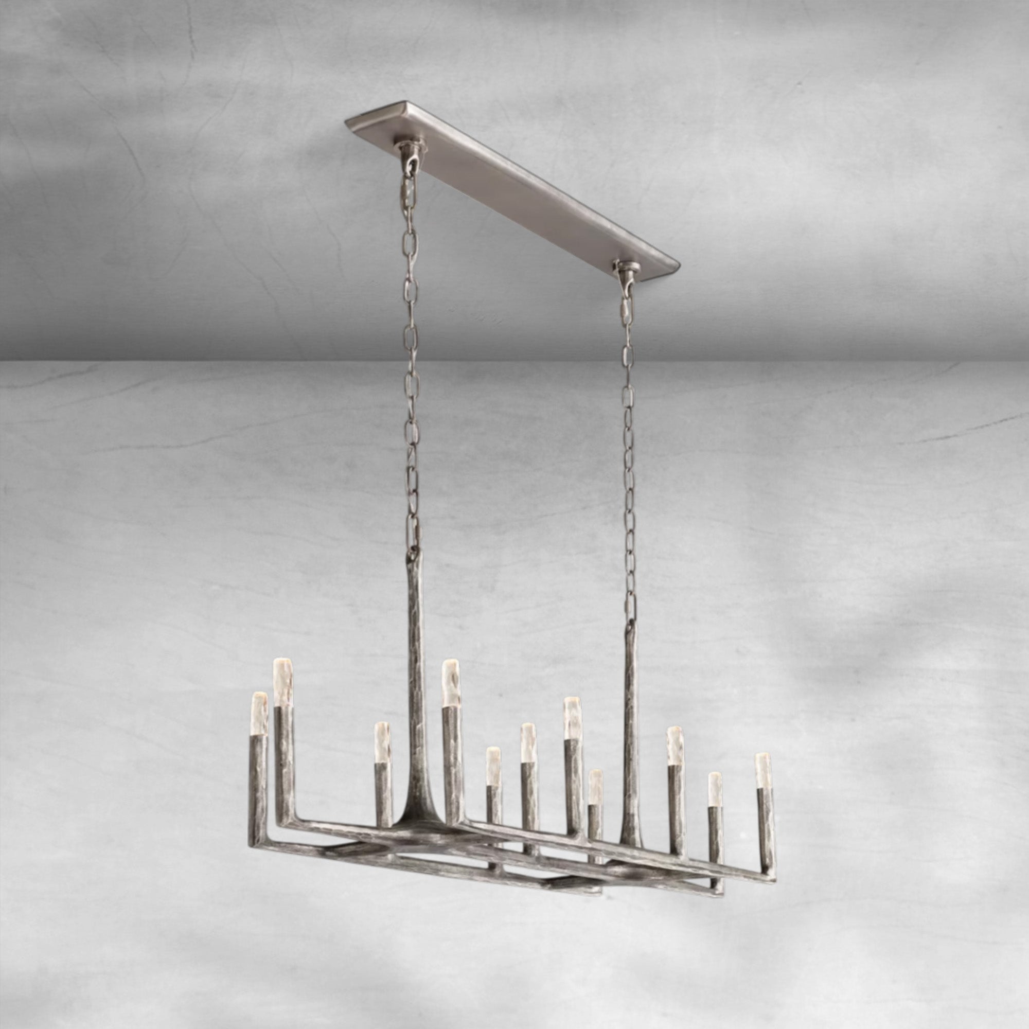 Thalen Forged Linear Chandelier 54" 72" 96"
