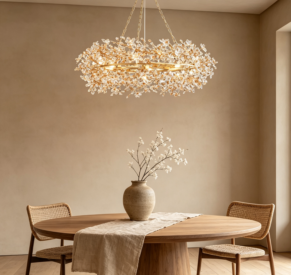 Fiore Crown Chandelier 39" 48" 60"