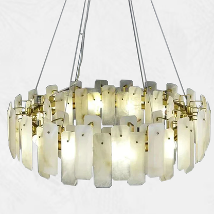 Culoud Alabaster Round Chandelier