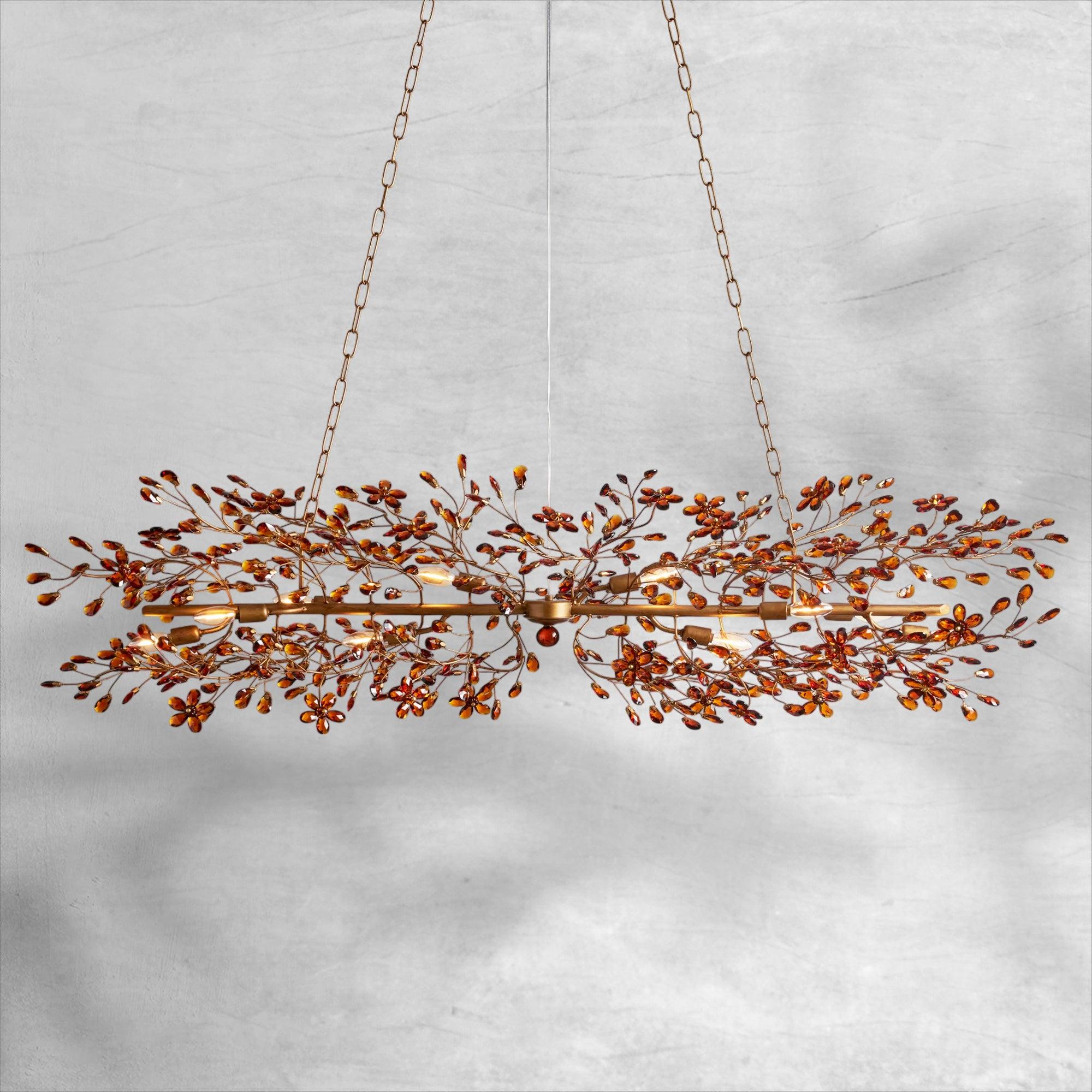 Fiore Linear Chandelier 43"51"68"