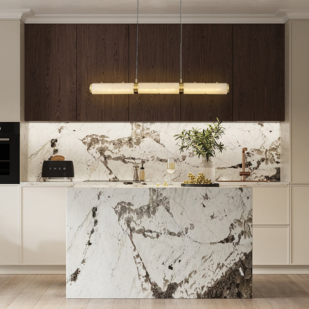Culoud Modern Linear Alabaster Chandelier