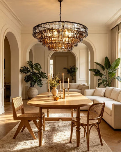 Ghiaccio Round Chandelier 24"36"48"60"