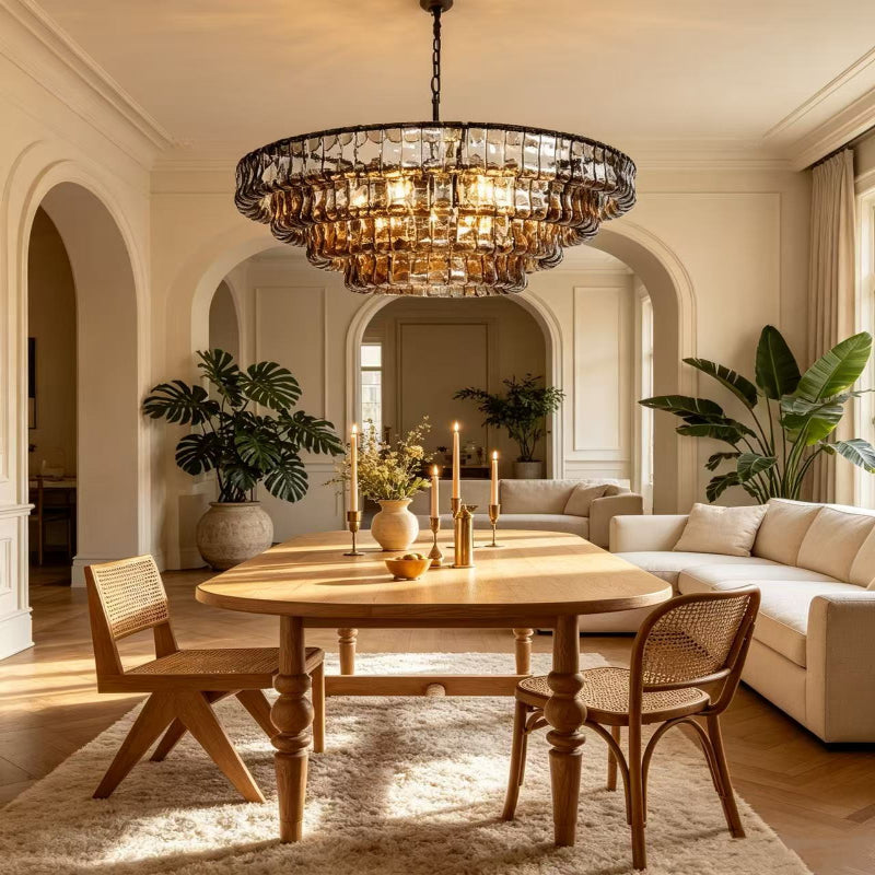 Ghiaccio Round Chandelier 24"36"48"60"