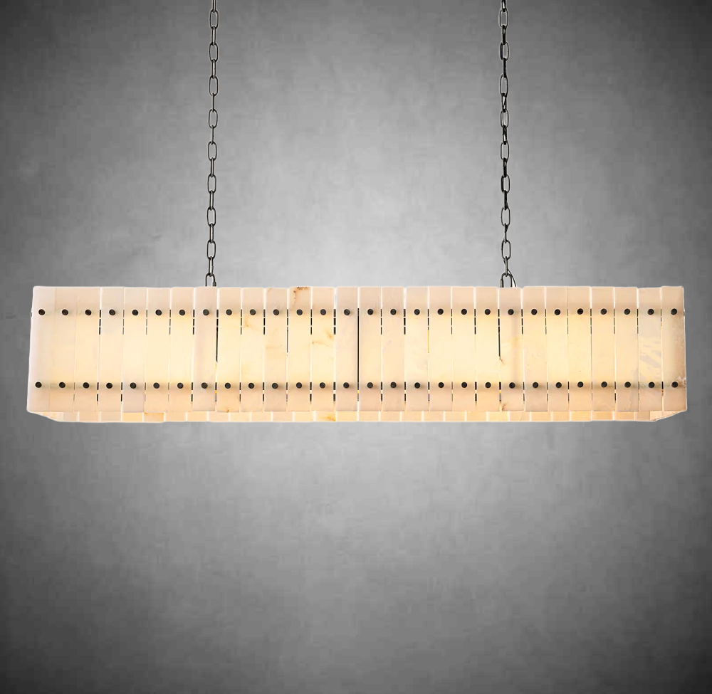 Marcus Alabaster Linear Chandelier