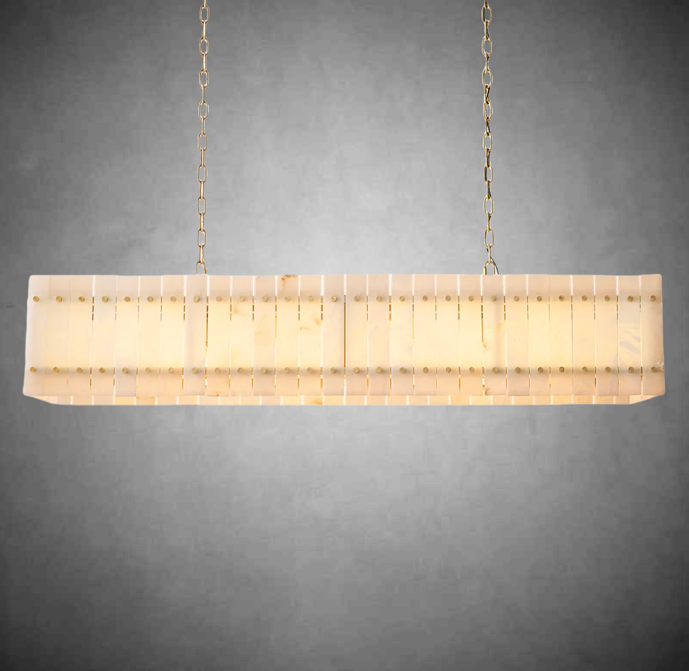 Marcus Alabaster Linear Chandelier