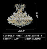 D55.1"*H65" chandelier,chandeliers,extra large,big,huge,oversize,crystal,luxury,gold,silver,staircase,spiral staircase,foyer,living room,high ceiling,duplex hall,loft,candle,branch,Classic Lighting 78" Crystal Traditional Chandelier from the Maria Thersea Collection Model:8149 OWG C from the Maria Thersea Collection