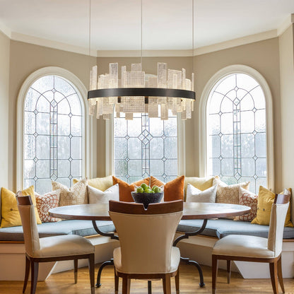 Griia Round Glass Chandelier