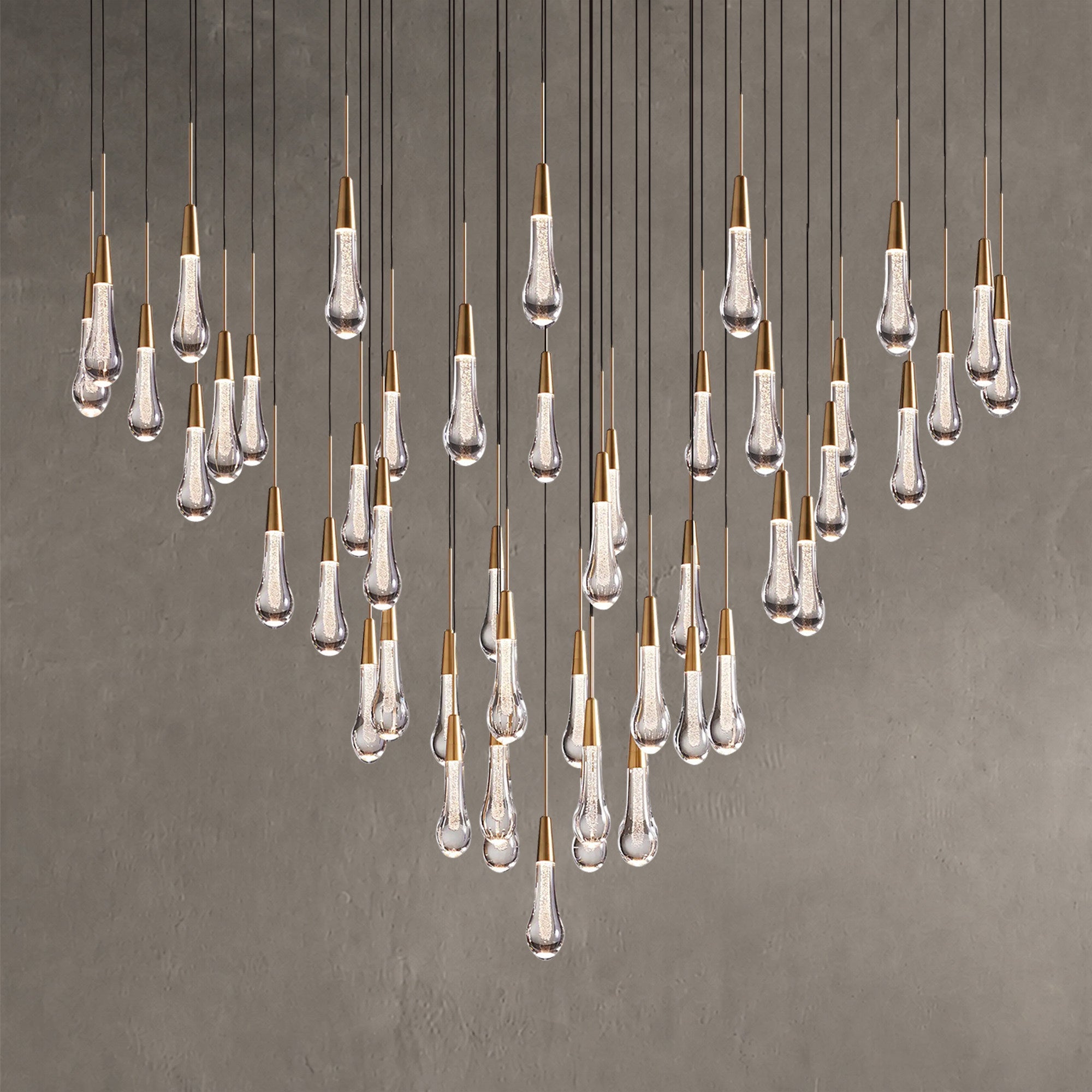 Soltaire Round Chandelier 17" 24" 36“ 58“