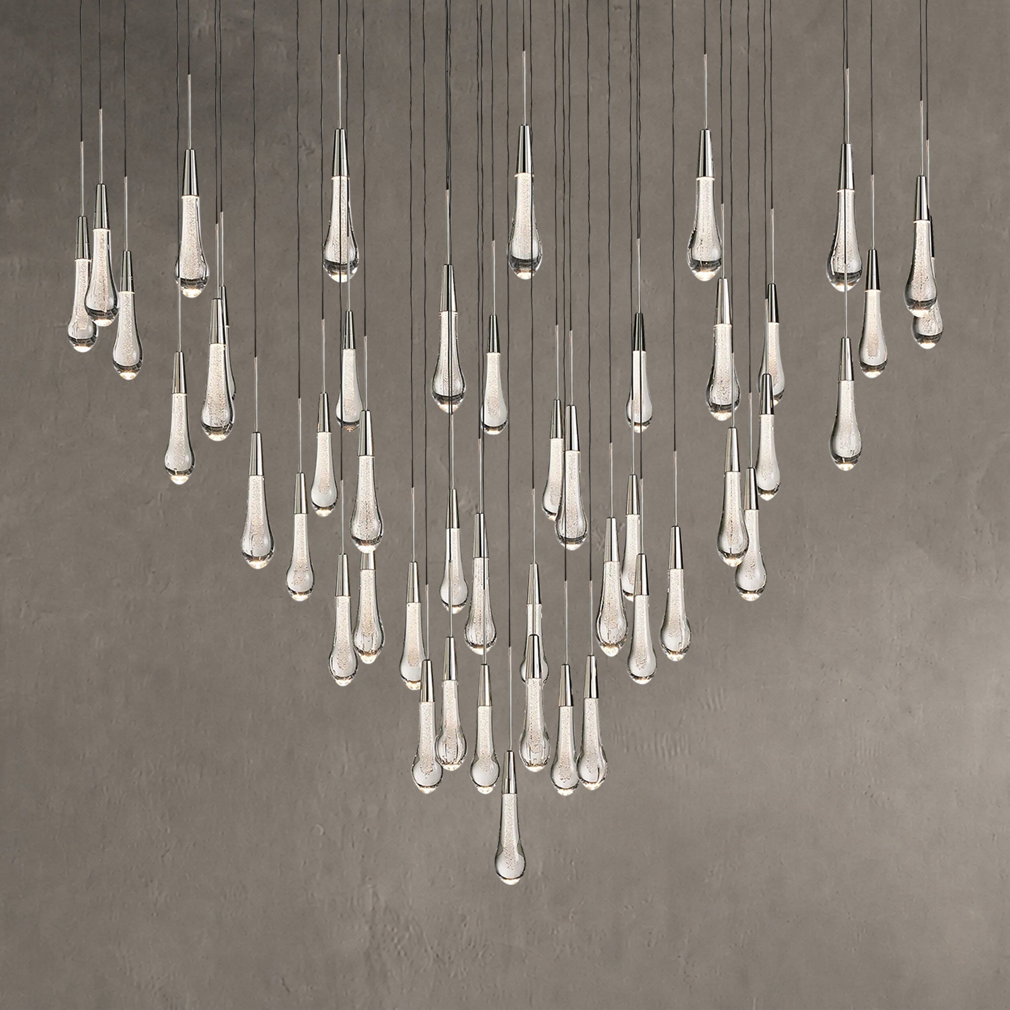 Soltaire Round Chandelier 17" 24" 36“ 58“