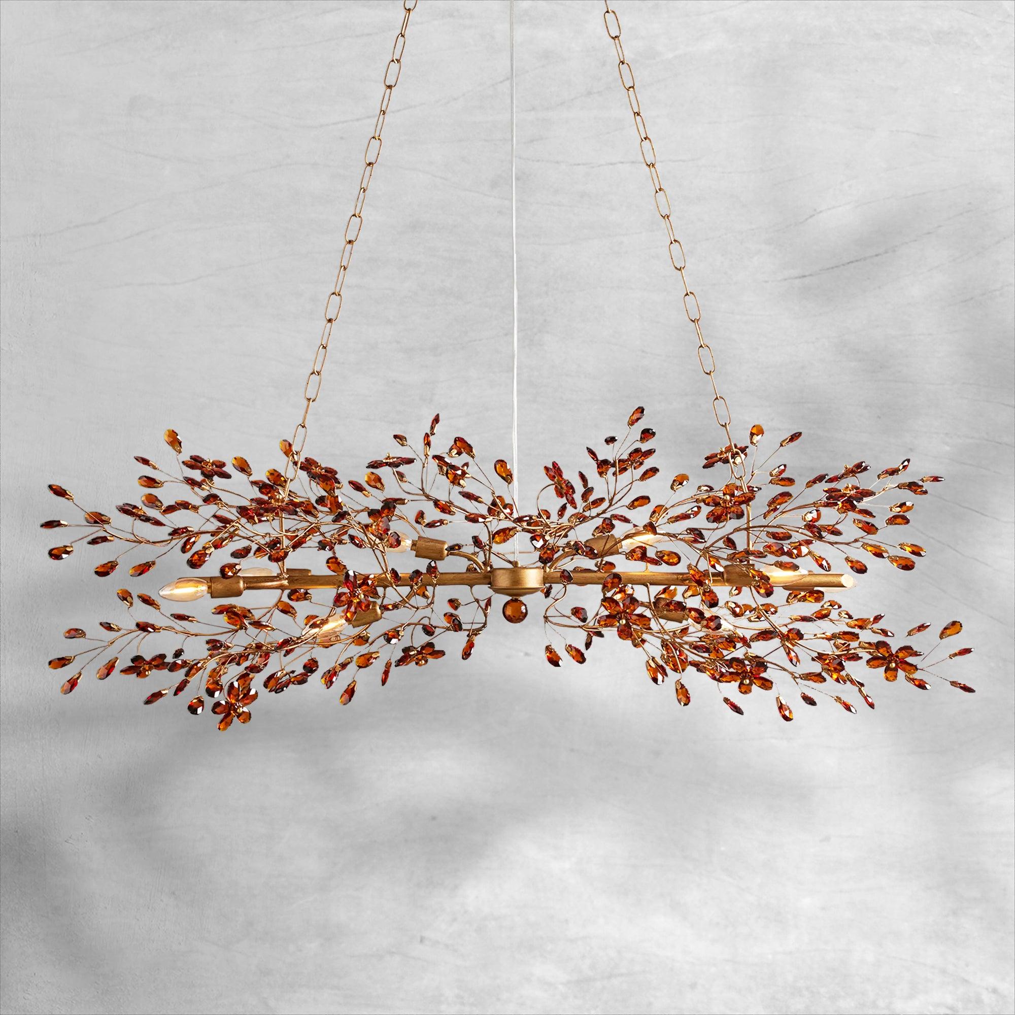 Fiore Linear Chandelier 43"51"68"