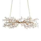 Fiore Crystal Flowers Creative Linear Chandelier 43", 51", 68"