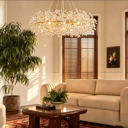Fiore Crown Chandelier 39" 48" 60"